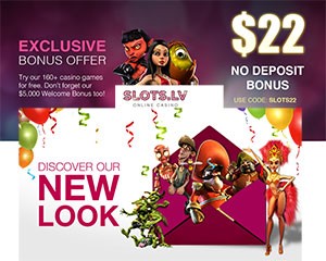 Slots.lv Online Casino Launches New, Sexy, Feature-Rich Website Design
